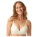 Naturana The Friday Wirefree Recycled Lace Bra in Ecru 20B