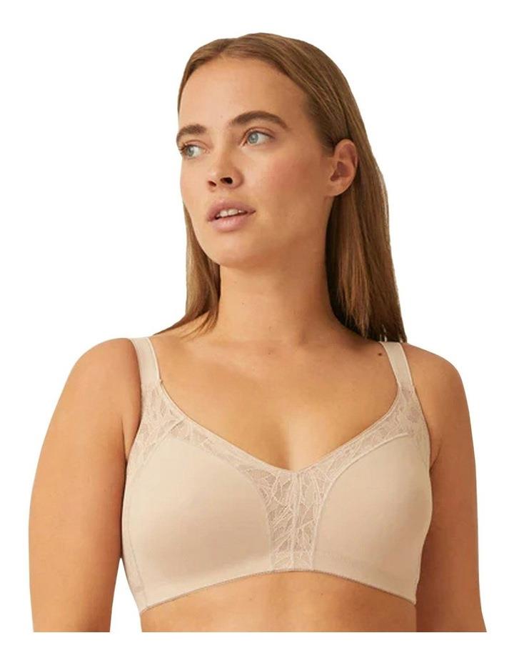 Naturana Side Smoothing Minimiser Bra With Lace in Light Beige 12B