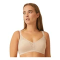 Naturana Side Smoothing Minimiser Bra With Lace in Light Beige 18D
