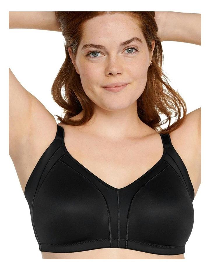 Naturana Side Smoothing Wirefree Minimiser Bra in Black 14D