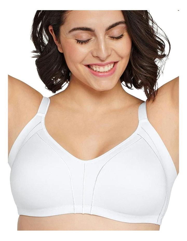 Naturana Side Smoothing Wirefree Minimiser Bra in White 18D