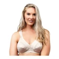 Naturana Comfortable Wide Strap Wirefree Bra Plus Size in Light Beige Natural 14A