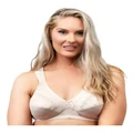 Naturana Comfortable Wide Strap Wirefree Bra Plus Size in Light Beige Natural 16D