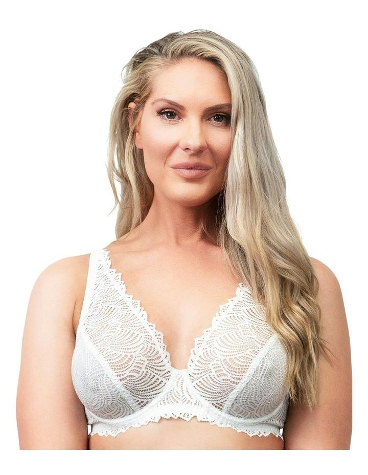 Naturana The Friday Sheer Recycled Lace Underwire Bra in Ecru Natural 14D