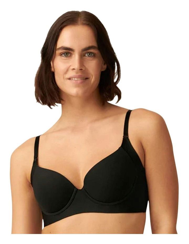 Naturana Side Smoother Underwire T-shirt Bra in Black 12A