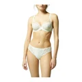 Simone Perele Wish Full Cup Plunge Bra In White Ivory 12D