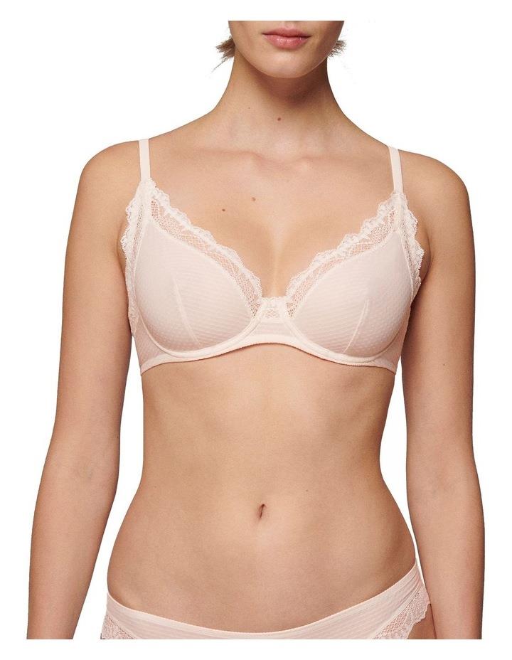 Simone Perele Candide Plunging Underwired Bra in Pink Pale Pink 10B
