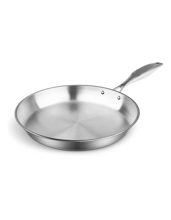 SOGA Stainless Steel Induction Cooking Fry Pan 32cm in Silver