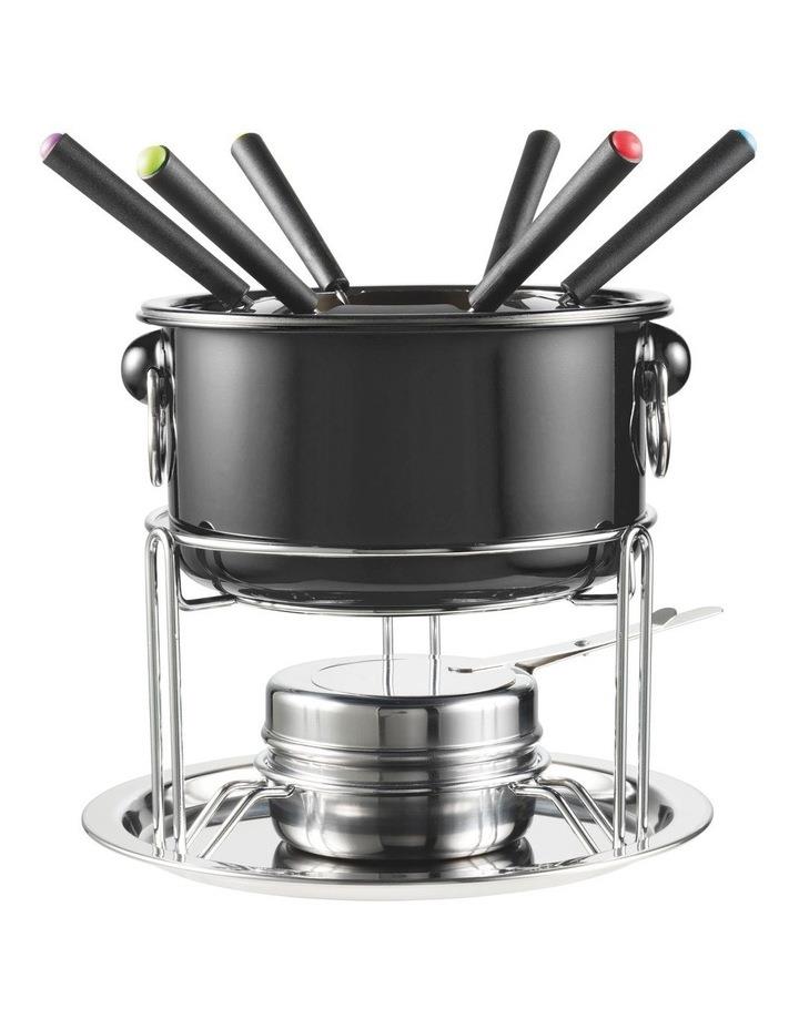 The Cooks Collective Essentials Fondue 6 Person Set - Black Assorted