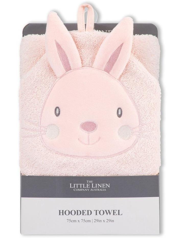 The Little Linen Company Character Harvest Bunny Hooded Towel in Pink One Size