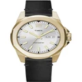 Timex Essex Ave Leather Watch in Black