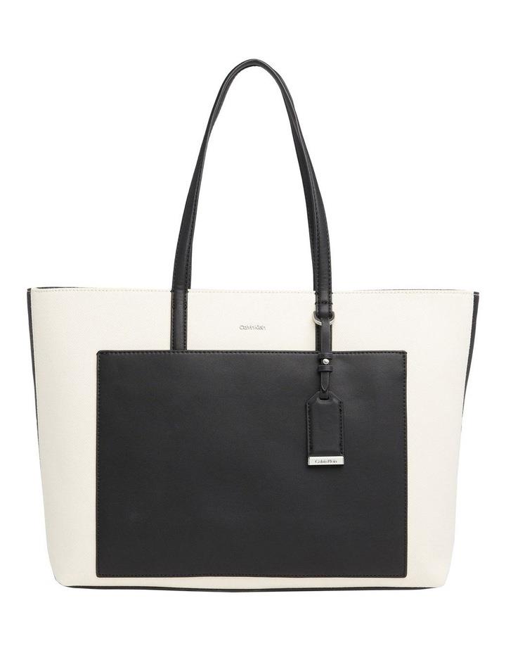 Calvin Klein Must Shopper Long Tote Bag in Ecru