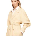 Tommy Hilfiger Double Breasted Relaxed Trench Coat in Beige 34