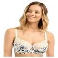 Sans Complexe Ariane Fantaisy Underwire Full Cup Bra with Lace in Ivory Print Floral Natural 16E
