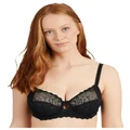 Sans Complexe Oceane Sustainable Underwire Full Cup Lace Bra in Black 12C