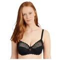 Sans Complexe Oceane Sustainable Underwire Full Cup Lace Bra in Black 12C