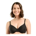 Sans Complexe Unseen Seamless Underwire Full Cup T-shirt Bra in Black-Blush Black 14D