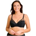 Sans Complexe So Feminine Full Cup Wired Bra with Lace in Black 18D