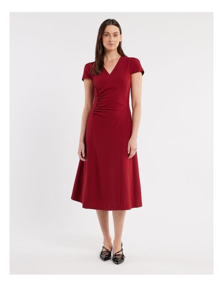 Review Louvre Dress in Red Cherry 16