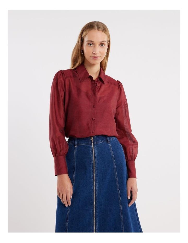 Review Claudine Shirt in Red Cherry 6