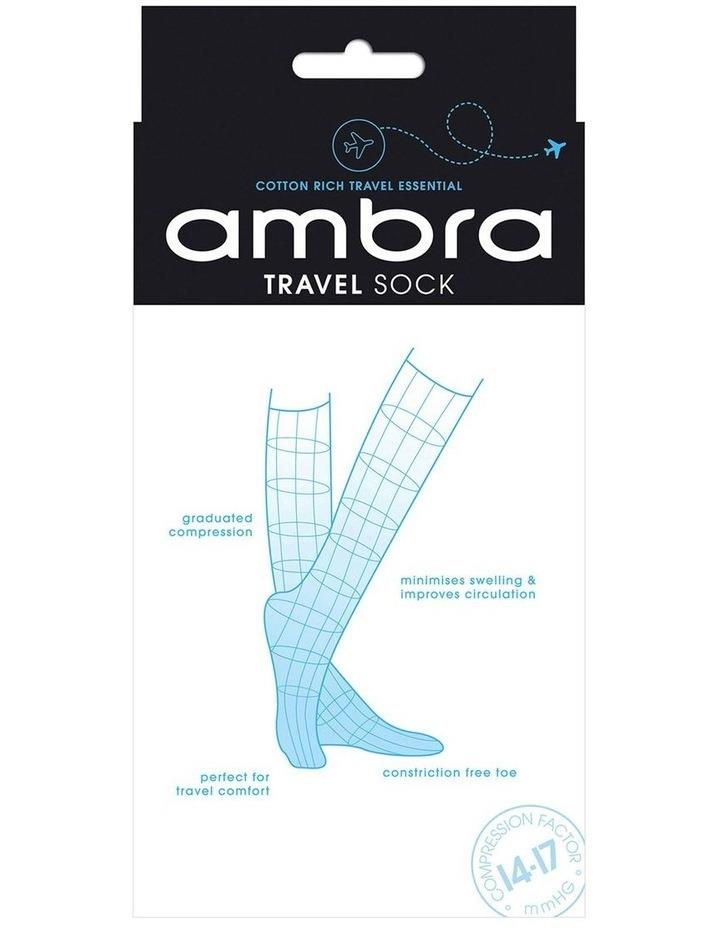 Ambra Travel Knee High Socks in Black L
