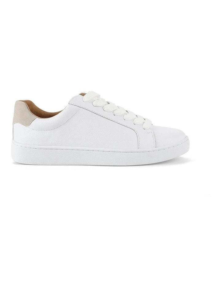 Siren Monarch Leather Sneaker in White/Grey White EU36
