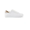Siren Monarch Leather Sneaker in White/Grey White EU40