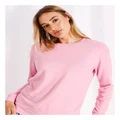 Chloe & Lola Supersoft Long Sleeve Top in Pink S