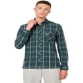 Ben Sherman Grid Check Long Sleeve Shirt in Fraser Green S