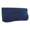 Giselle Bedding Memory Foam Contour Pillow in Navy