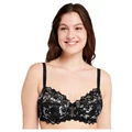 Sans Complexe Arum Gala Wired Full Cup Lace Bra in Black Grey White Black 20DD