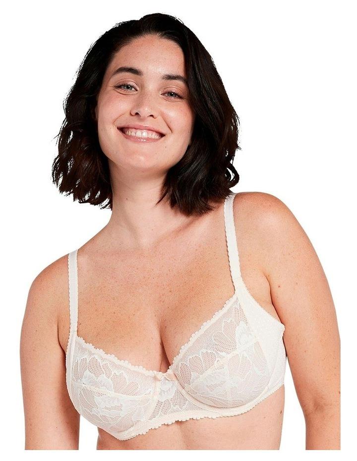 Sans Complexe Capucine Wired Two-Tone Lace Bra in Ivory/Pink Two Tone 18F