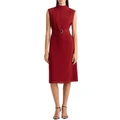 David Lawrence Catrine Belted Dress in Cherry 6