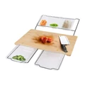 Living Today Extensible Bamboo Cutting Board Set in Brown