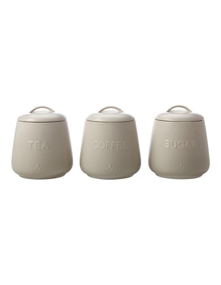Casa Domani Moderna Canister Gift Boxed 600ml Set 3 in Taupe