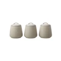Casa Domani Moderna Canister Gift Boxed 600ml Set 3 in Taupe