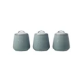Casa Domani Moderna Canister Set Gift Boxed 600ml 3 in Blue