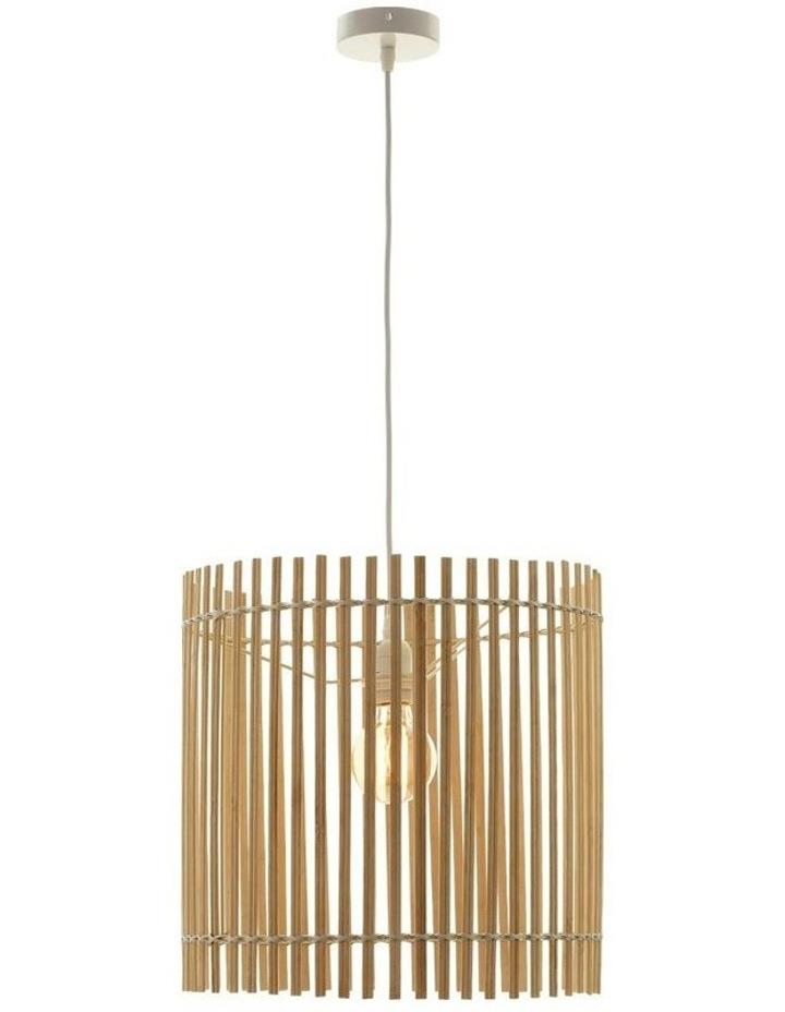 Lexi Lighting Bree Bamboo Pendant Light in Natural