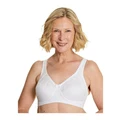 Royce Lingerie Grace Wirefree Cotton Full Cup Support Bra in White 10D