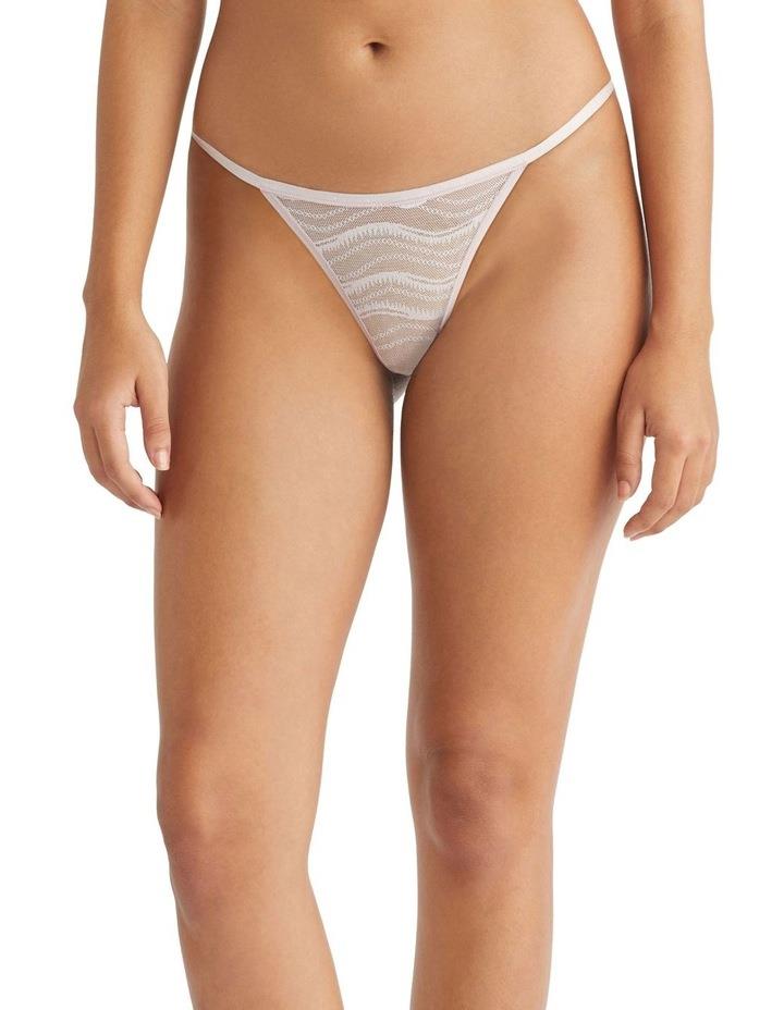 Calvin Klein Allover Lace String Thong in Pink Lt Pink S