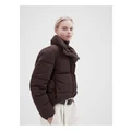 Unison Recycled Puffer Jacket in Chocolate 6