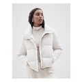 Unison Recycled Puffer Jacket in Cream 14