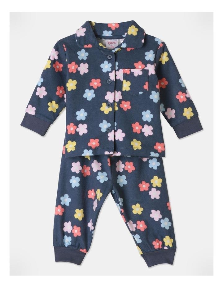 Sprout Floral Pyjama Set in Indigo 0