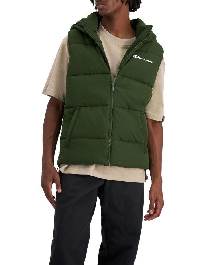 Champion Rochester Puffer Vest in Young Night Green S