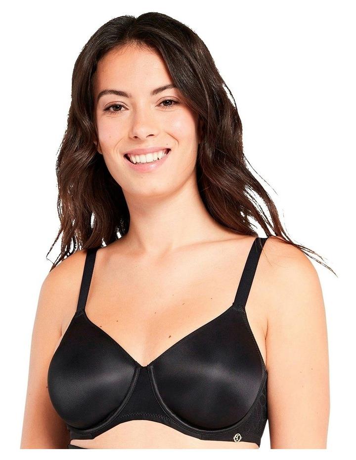 Sans Complexe Perfect Curves Wired Minimiser Bra with Lace in Black 12C