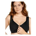 Naturana Wellness Padded Wirefree Front Close Bra in Black 14D