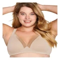 Naturana The Wednesday Wireless T-Shirt Bra with Padded Straps in Clay Beige 12A