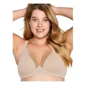 Naturana The Wednesday Wireless T-Shirt Bra with Padded Straps in Clay Beige 12A