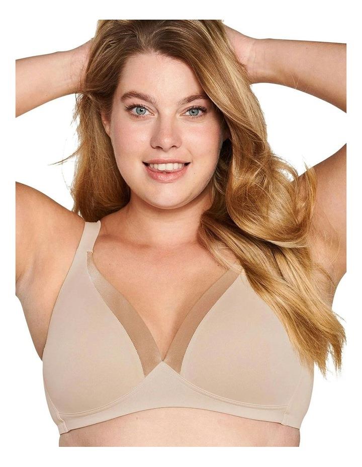 Naturana The Wednesday Wireless T-Shirt Bra with Padded Straps in Clay Beige 12B