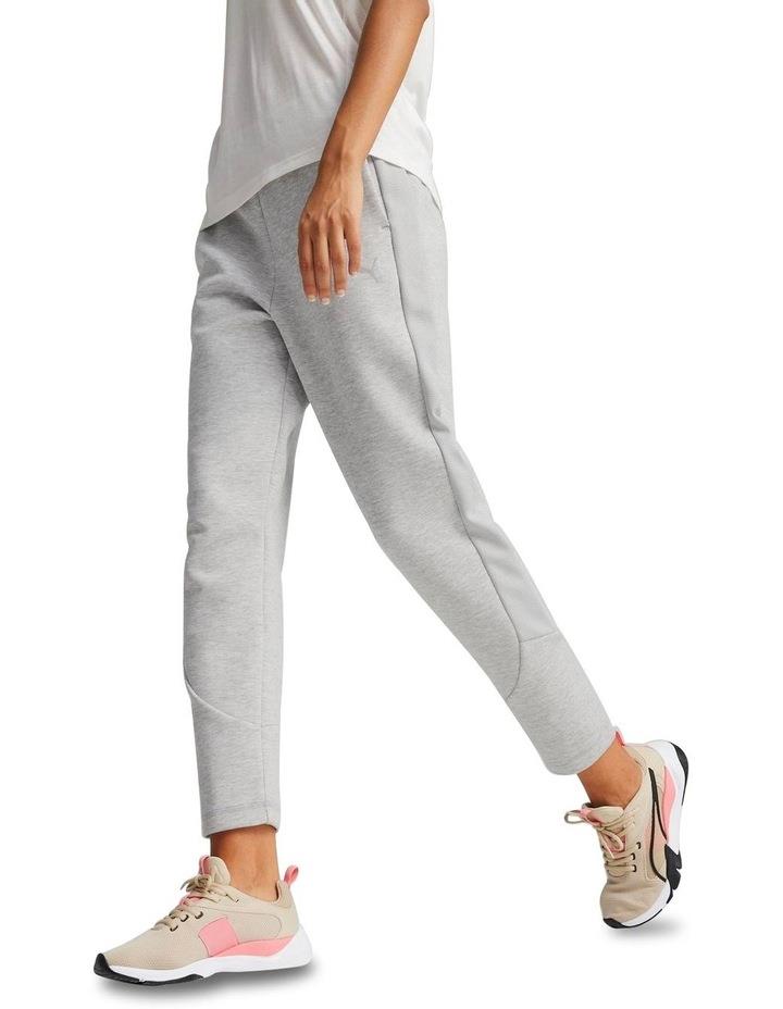 Puma Evostripe High-Waist Pants in Light Gray Heather Grey XS